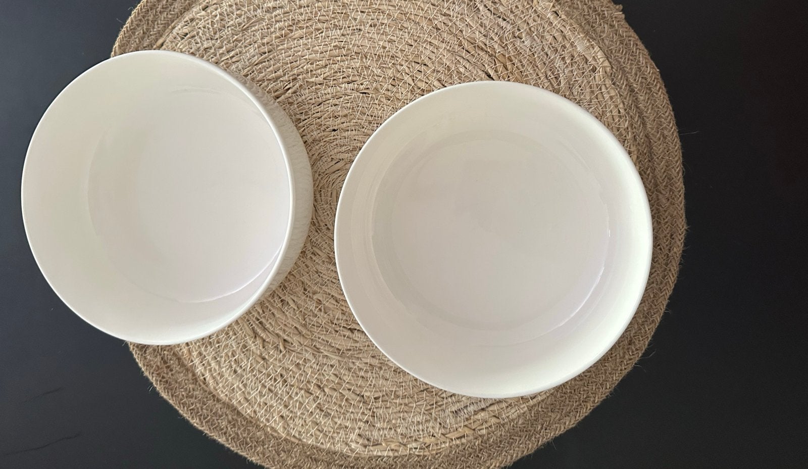 Walra kommen - set van 2 - wit porselein 16 cm, Ophalen, Overige merken, Zo goed als nieuw, Kom(men)
