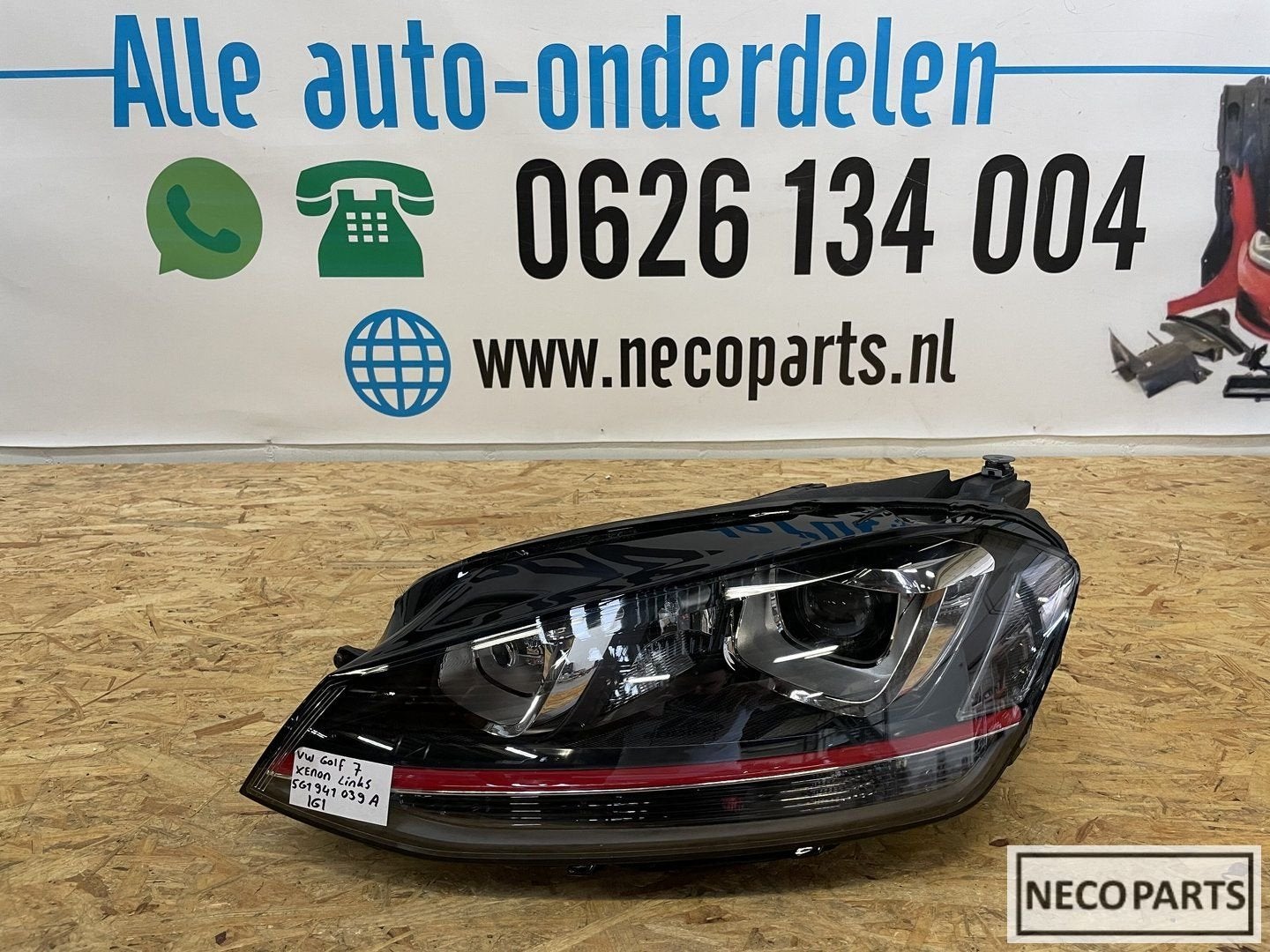 VW GOLF 7 GTI XENON KOPLAMP LINKS ORIGINEEL 5G1941039A, Auto-onderdelen, Verlichting, -, -, -