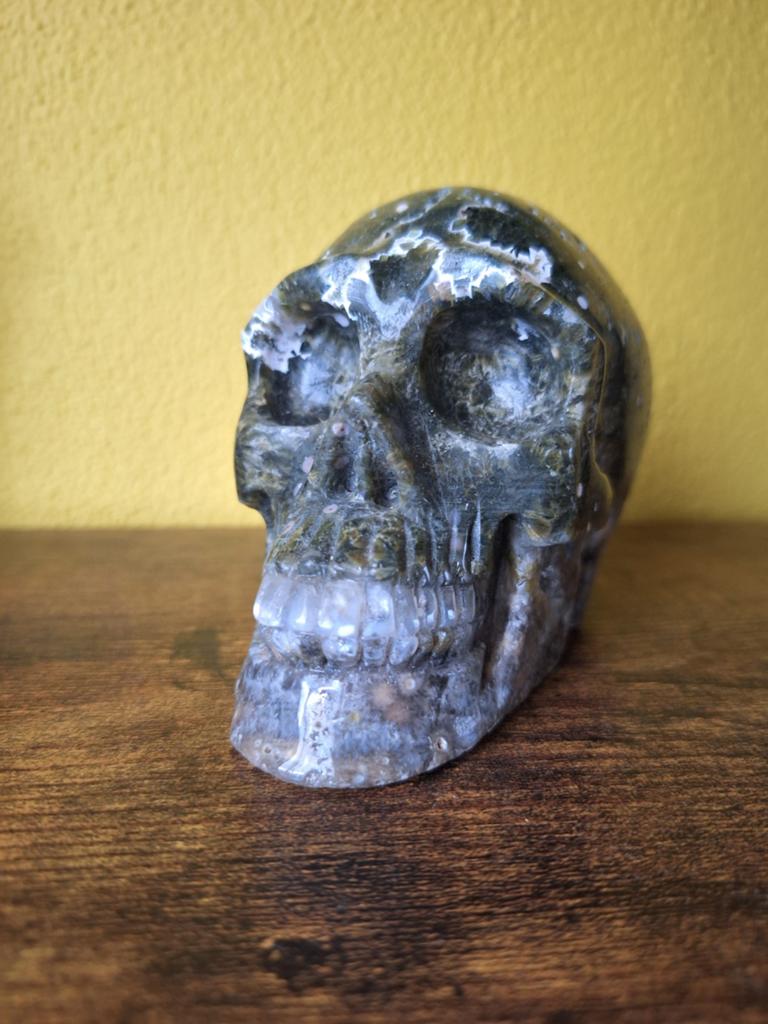 Skull oceaan jaspis 1,1 kg, Verzenden