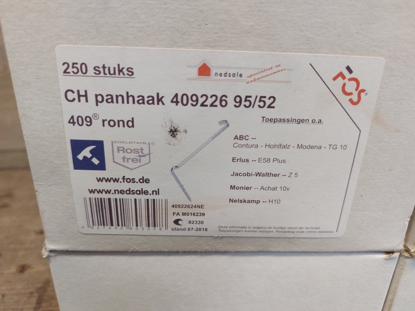 Diverse RVS Panhaken - Nieuw, Verzenden, Nieuw, Overige typen, Rvs