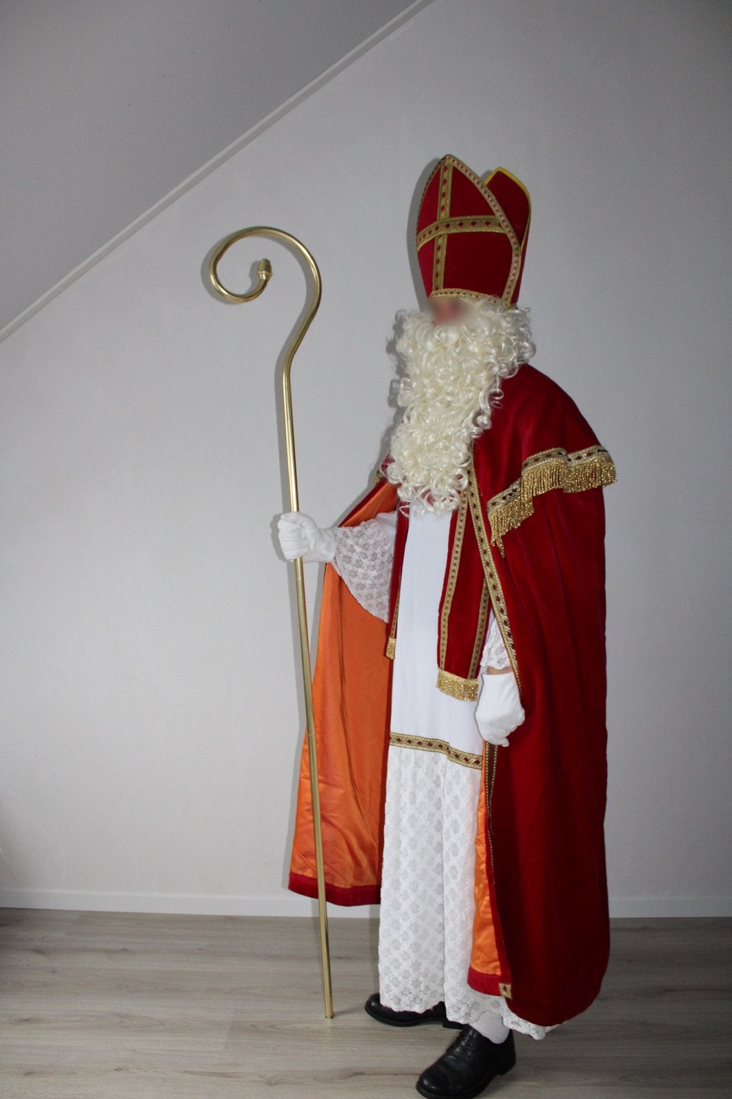 Sinterklaas kostuum te huur/ pak Sint en Piet verhuur, Ophalen, Zo goed als nieuw