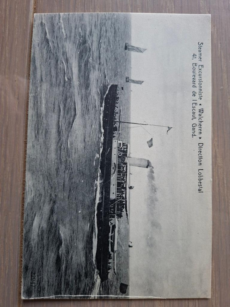 Raderstoomboot Walcheren - Vlissingen Terneuzen (1887), Verzamelen, Ansichtkaarten | Nederland, Ophalen of Verzenden, Voor 1920