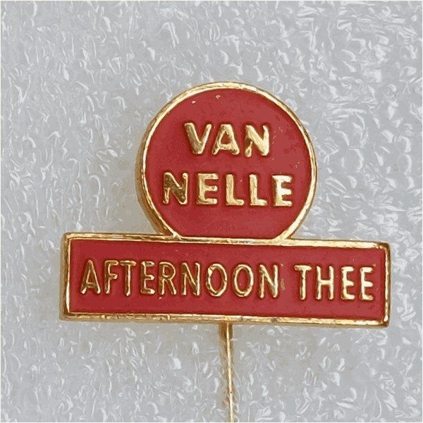 SP1443 Speldje Van Nelle Afternoon thee, Verzamelen, Speldjes, Pins en Buttons, Ophalen of Verzenden, Gebruikt, Merk