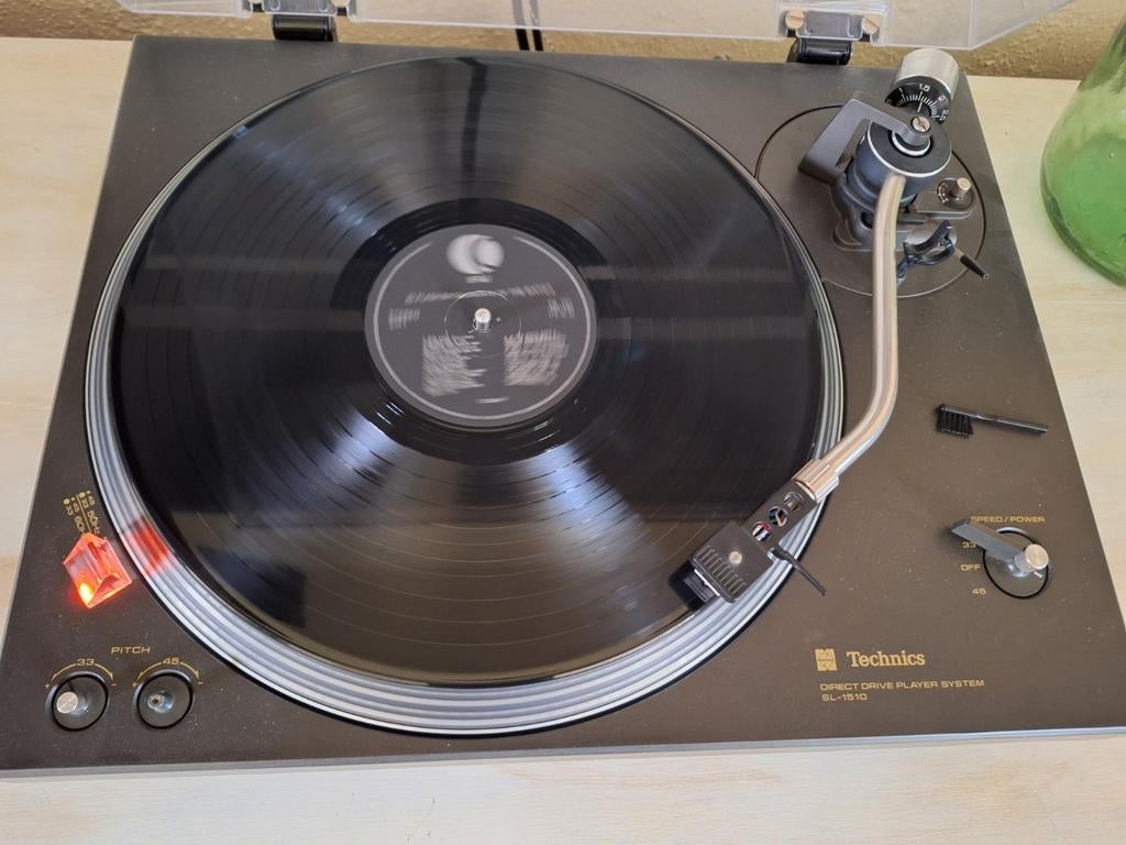 Technics SL-1510 Direct Drive Platenspeler, Gebruikt, Pitch-regelaar, Ophalen of Verzenden, Platenspeler