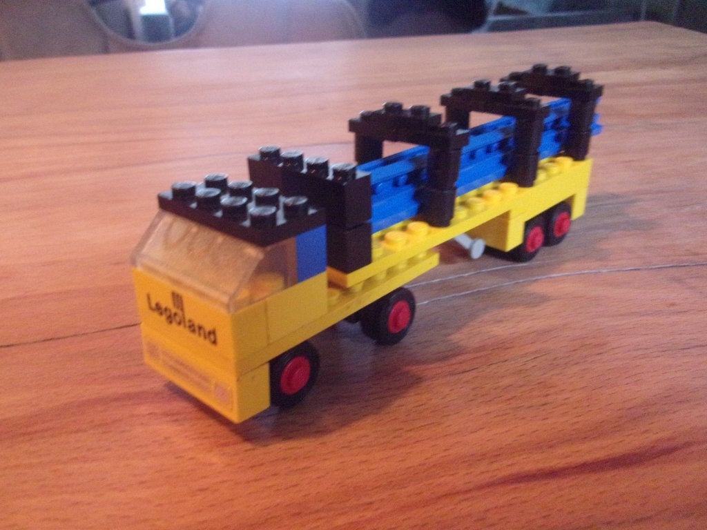 Lego Legoland 647-1 Lorry with Rails uit 1971 (2), Gebruikt, Lego, Ophalen of Verzenden, Compleet