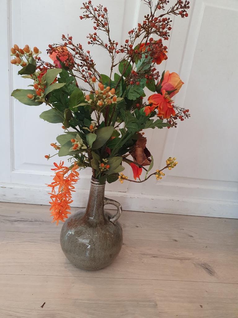 Mooie boeketten kunstbloemen in vaas, Onbekend, Ophalen of Verzenden, Zo goed als nieuw, Onbekend