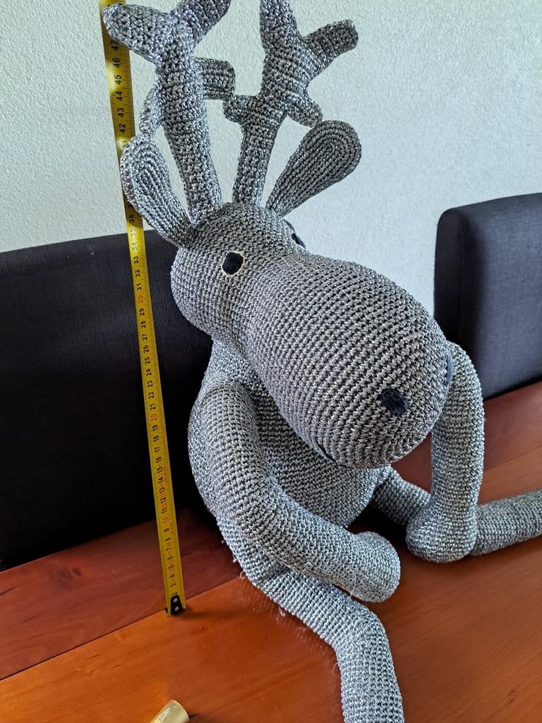 Grote Anne Claire Petit knuffel eland - handgemaakt, Kinderen en Baby's, Speelgoed | Knuffels en Pluche, Ophalen of Verzenden