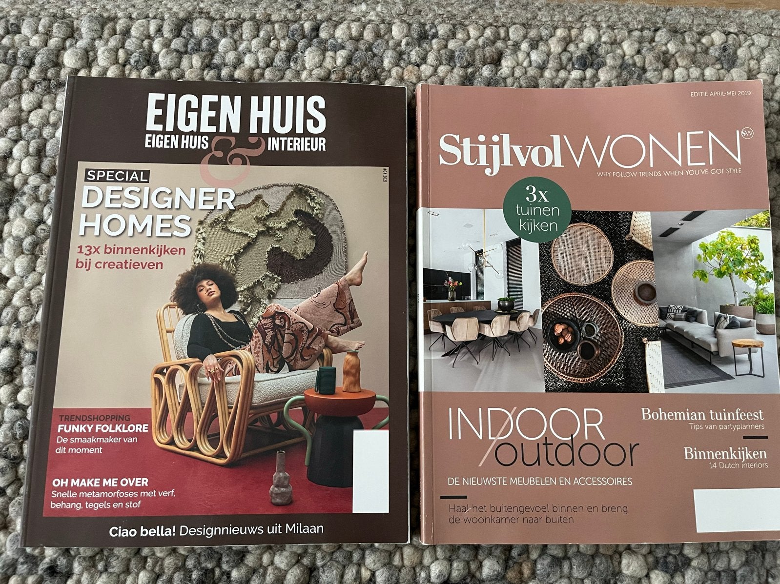 2x Woonbladen: Eigen Huis & Interieur en Stijlvol Wonen, Boeken, Ophalen of Verzenden, Gelezen, Overige typen