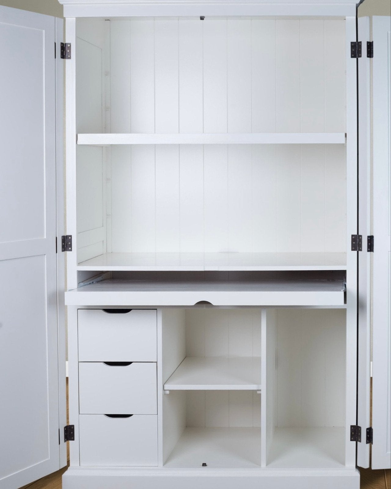 Computerkast Roma - 120x60x190H cm - uitschuifblad, Ophalen, Gebruikt, 70 tot 120 cm, 170 cm of meer
