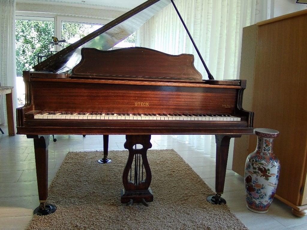 Babyvleugel,, Muziek en Instrumenten, Ophalen, Gebruikt, Bruin, Vleugel