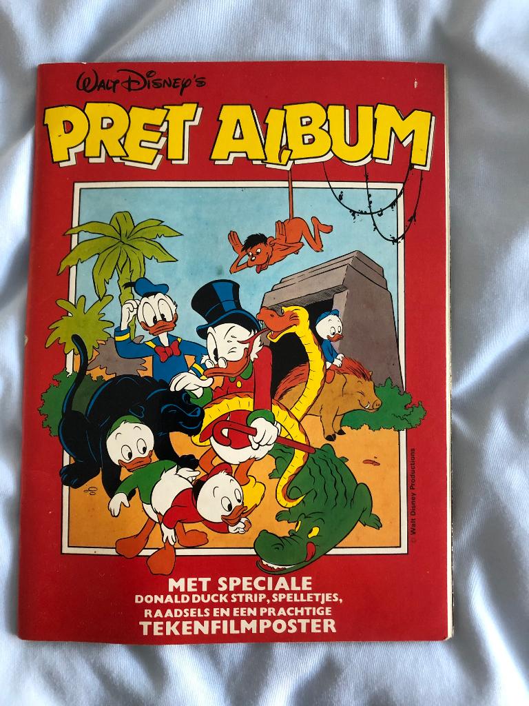 Walt Disney pretalbum (Maple Leaf 1978 uitgave) Donald Duck, Ophalen, Gelezen, Walt Disney, Eén stripboek