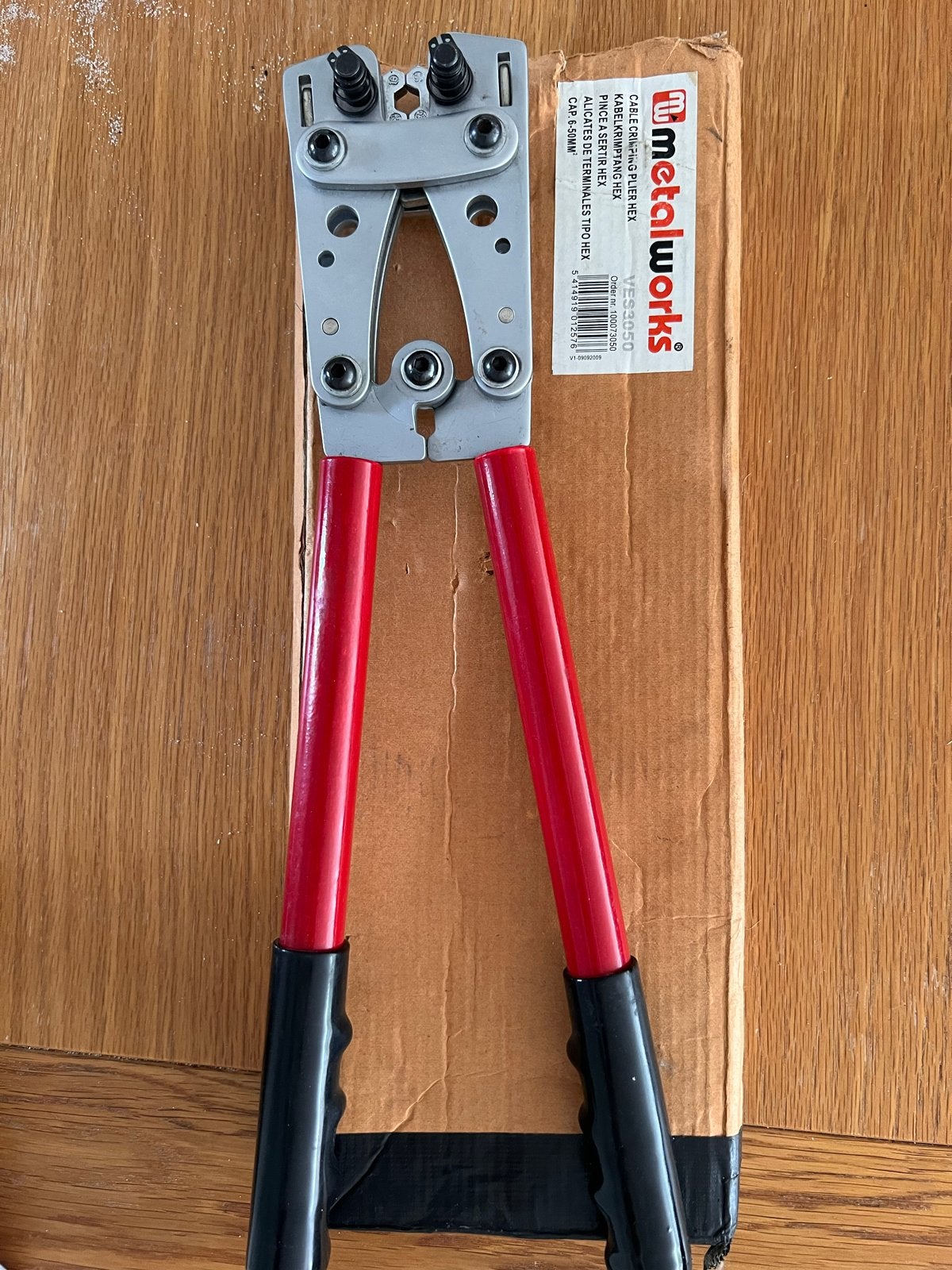 Metalworks Kabelkrimptang Hex - VES3250, Doe-het-zelf en Verbouw, Gereedschap | Handgereedschap, Ophalen of Verzenden, Zo goed als nieuw