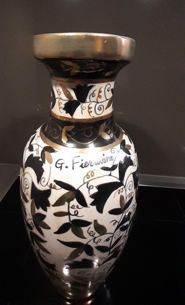 Decoratieve vaas G.Fieravino, Antiek en Kunst, Ophalen of Verzenden