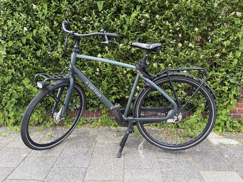 Dark Green Cortina 2024 transportfiets, Terugtraprem, Gebruikt, Versnellingen, 53 tot 57 cm