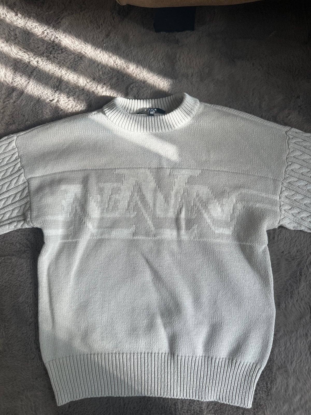 Nikkie Tally Pull Cream Melange Trui Maat XS/32, Kleding | Dames, Truien en Vesten, Ophalen, Zo goed als nieuw, Maat 34 (XS) of kleiner