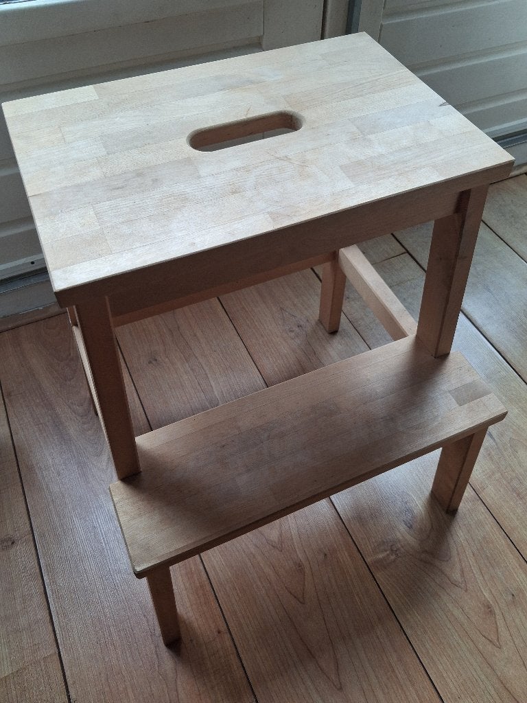 IKEA BEKVÄM opstapje/kruk, Ophalen, Gebruikt, Hout