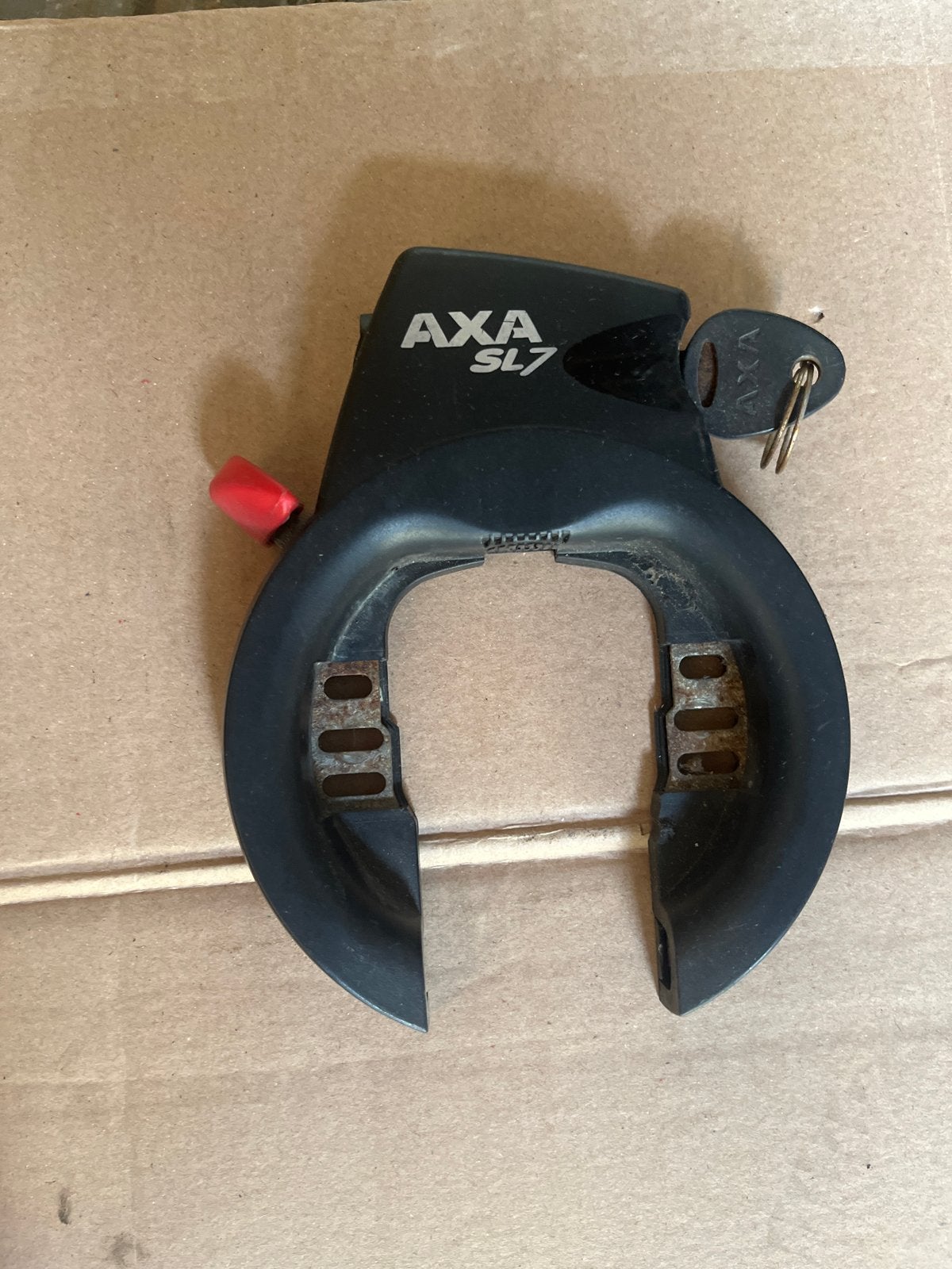 AXA SL7 Ringslot met sleutel, Ophalen of Verzenden, Gebruikt, Ringslot