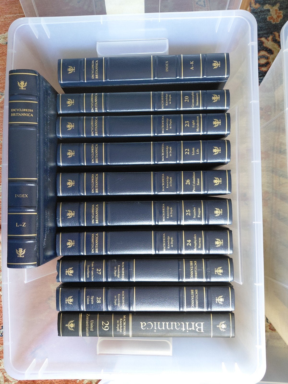 Luxe Encyclopedie Brittanica 1768 (herdruk 1997), Ophalen, Complete serie, Zo goed als nieuw, Algemeen