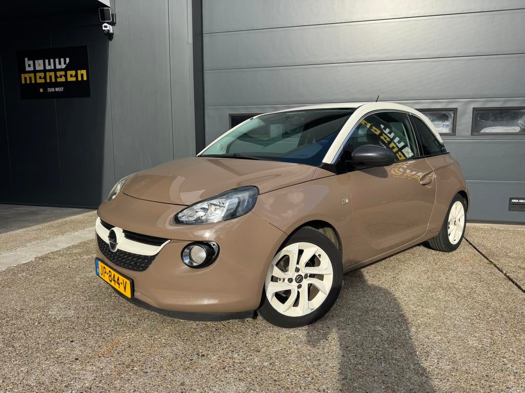 Opel ADAM 1.2 Ecoflex Start/stop 70PK 2015 Bruin Airco Apk, Voorwielaandrijving, 40 €/maand, Zwart, Bruin