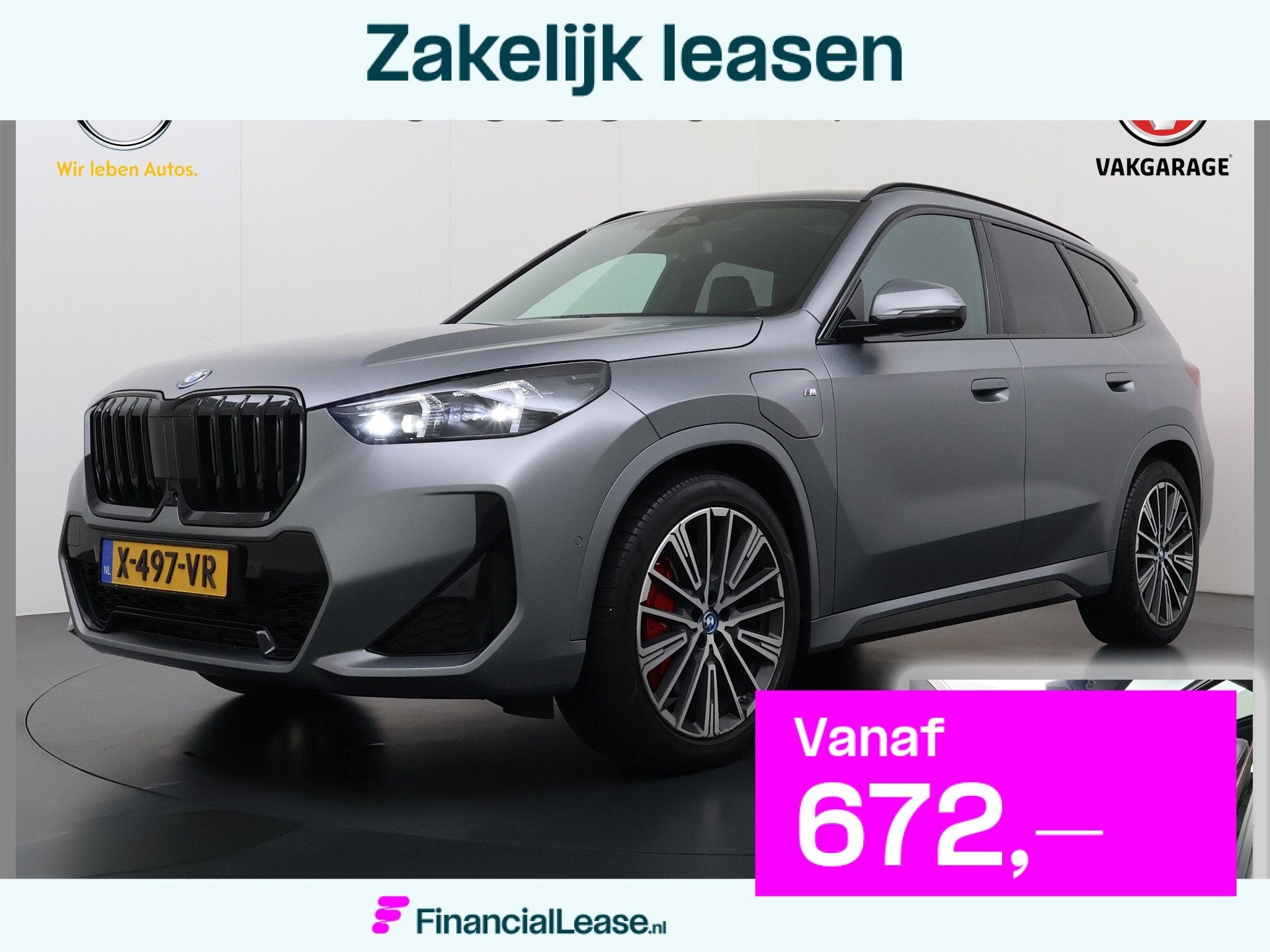 BMW X1 xDrive30e 327pk M-sport Leer Pano-Dak/Hef-Dak M-Sport, 150 min, Bedrijf, Hybride Elektrisch/Benzine, 1835 kg