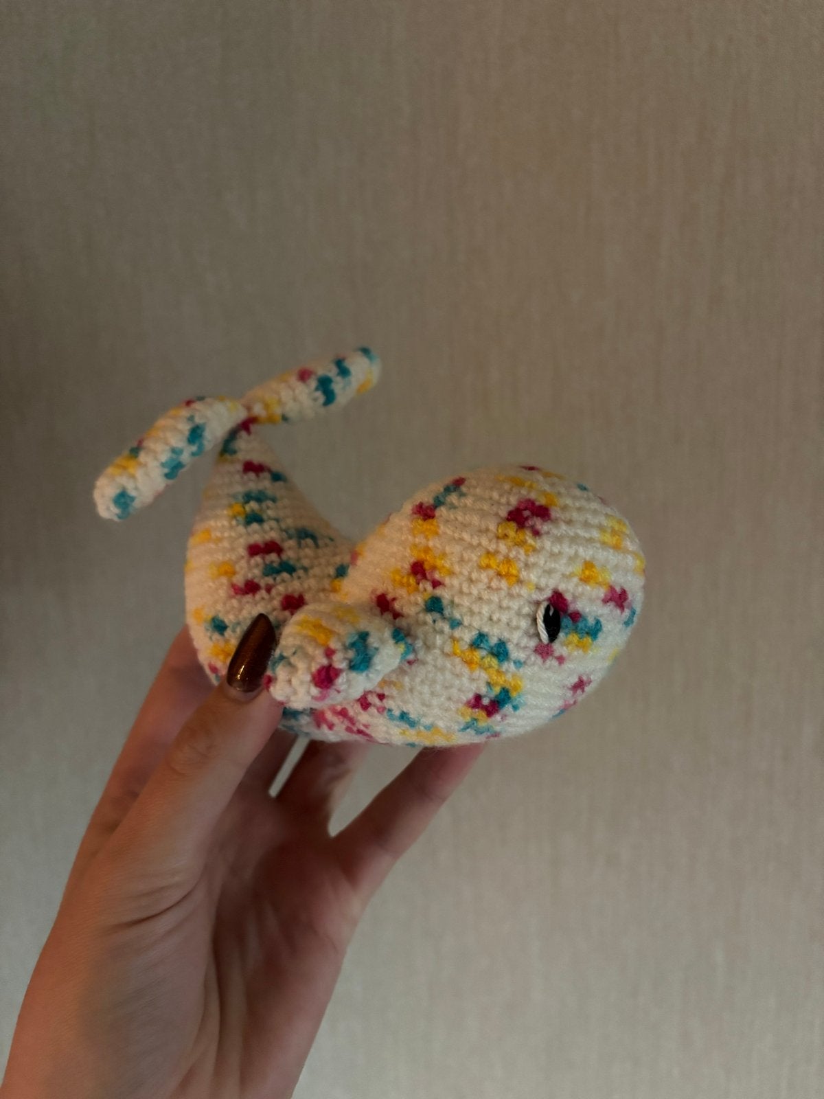 Gehaakte walvis - Handgemaakt knuffeltje, Handgemaakt, Overige typen, Nieuw, Ophalen of Verzenden