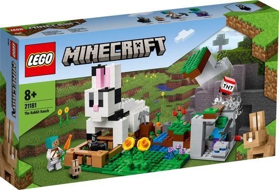 LEGO 21181 Minecraft De Konijnenhoeve nieuw, Minecraft, Lego, Nieuw, Ophalen of Verzenden
