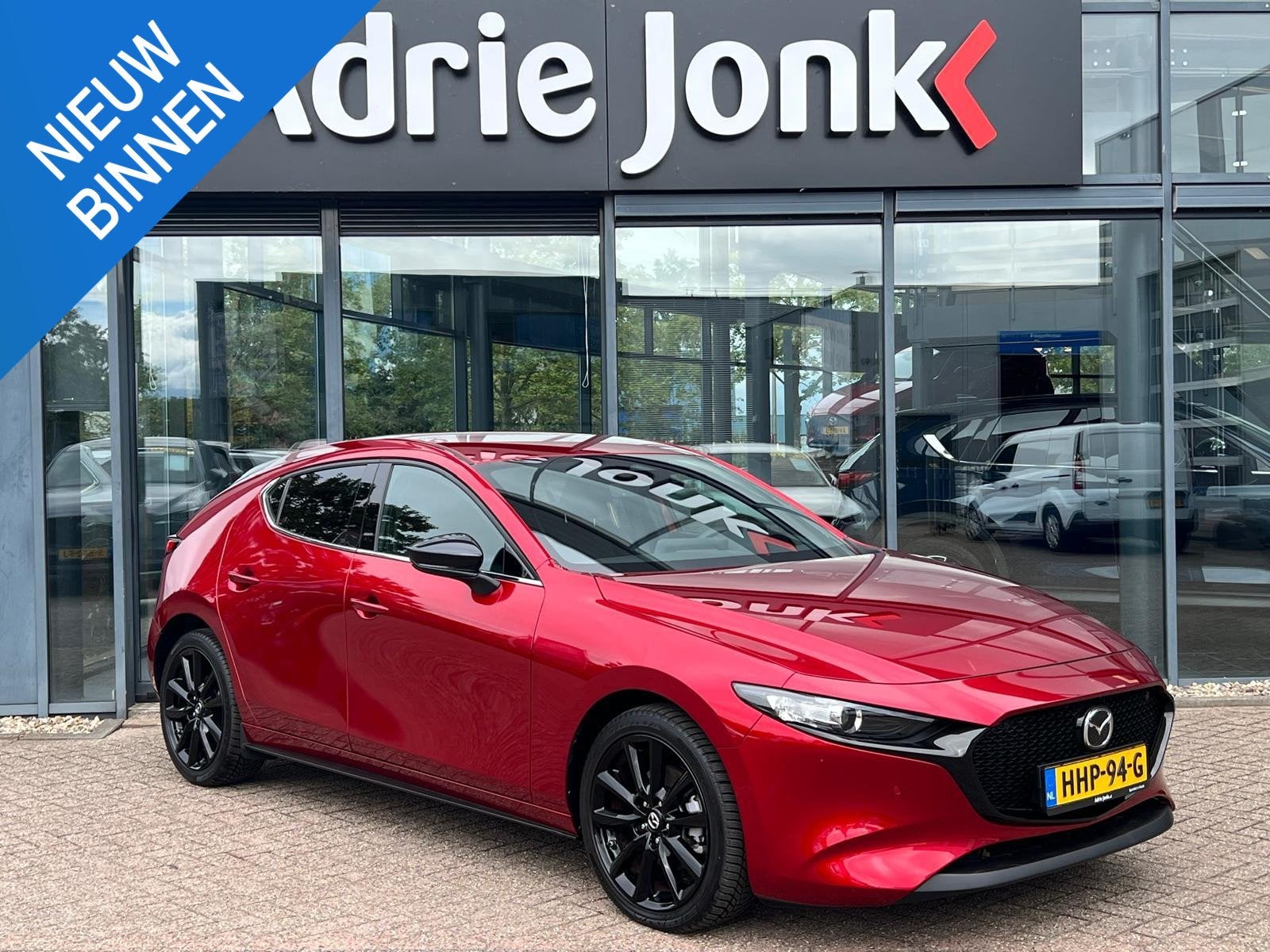 Mazda 3 2.5 e-SkyActiv-G M Hybrid 140 Homura AUTOMAAT | NED, Auto's, Mazda, Stof, Gebruikt, 4 cilinders, Origineel Nederlands