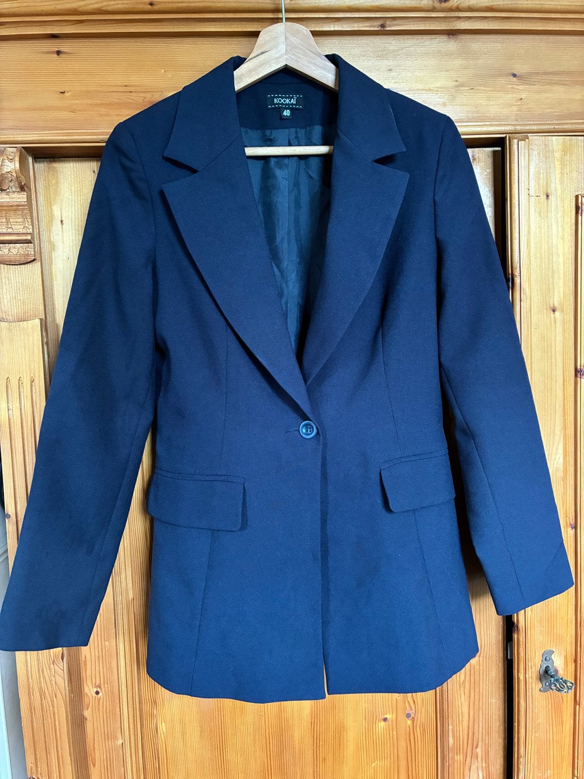 Donkerblauw Kookai Jasje Maat 40 - Zo goed als nieuw, Maat 38/40 (M), Blauw, Ophalen of Verzenden, Zo goed als nieuw