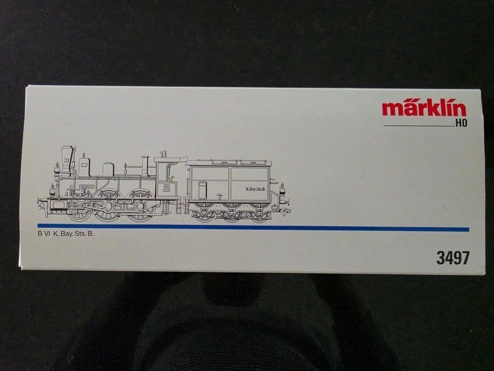 Märklin 3497 Bayerische B VI van de K.Bay.Sts.B. in OVP, Wisselstroom, Locomotief, Ophalen of Verzenden, Zo goed als nieuw