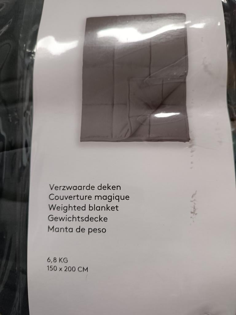 Verzwaringsdeken, Ophalen, Eenpersoons, Grijs, Deken of Dekbed