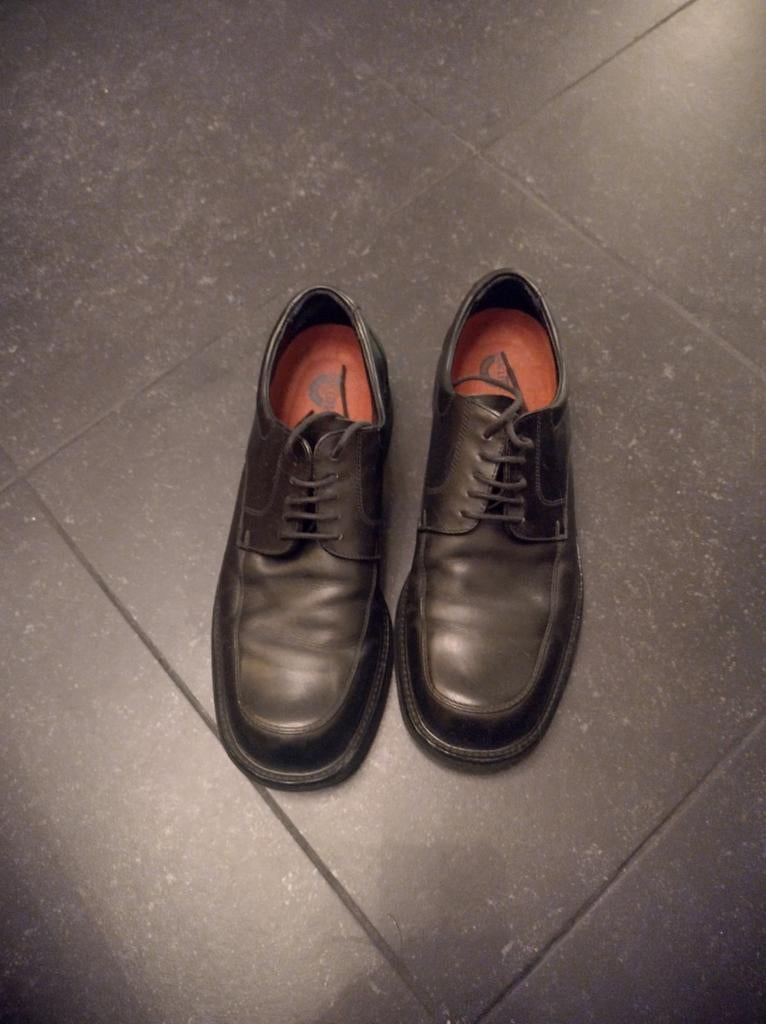 Van Lier herenschoenen zwart maat 44, Kleding | Heren, Schoenen, Ophalen of Verzenden, Zo goed als nieuw, Zwart