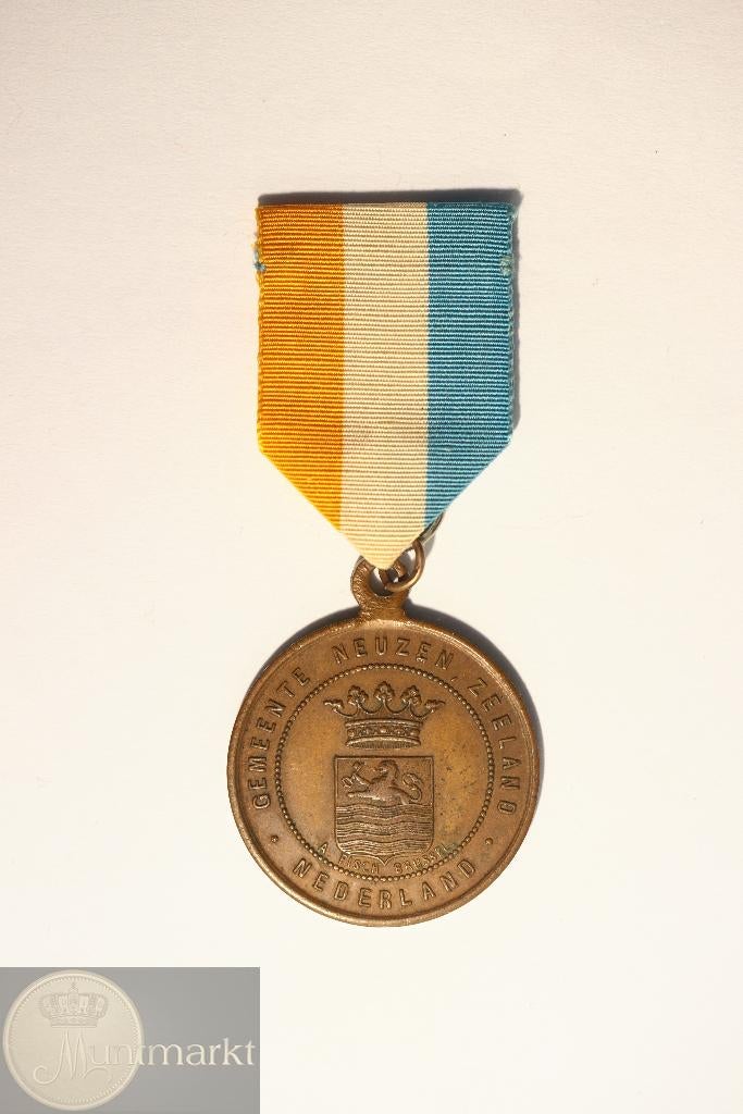 NL - Historiepenning 1872 - Zeeland - Neuzen: 3e Eeuwfeest, Postzegels en Munten, Penningen en Medailles, Ophalen of Verzenden