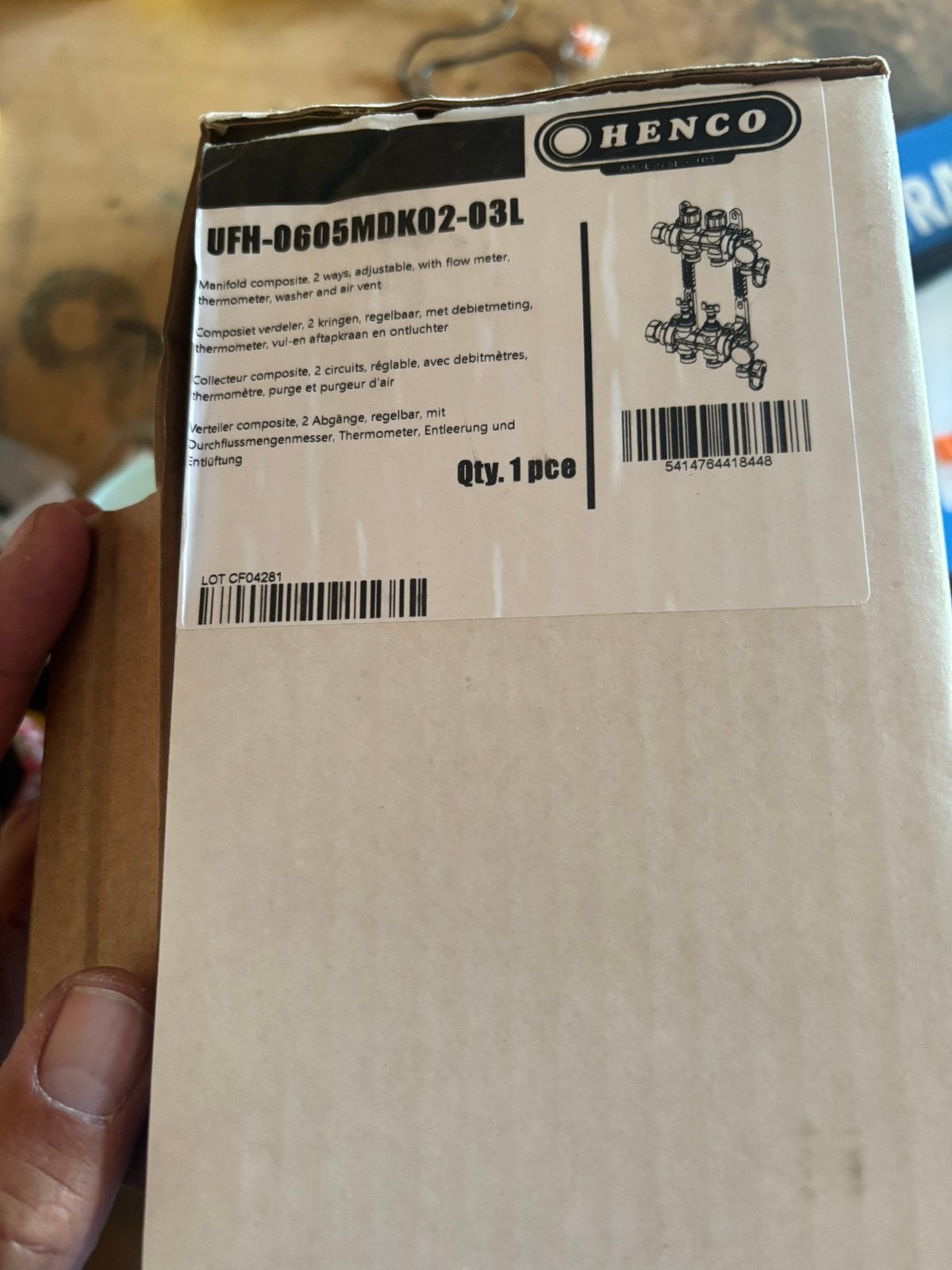 Vloerverwarming compleet Henco, Doe-het-zelf en Verbouw, Minder dan 30 cm, Overige typen, Nieuw, Minder dan 60 cm