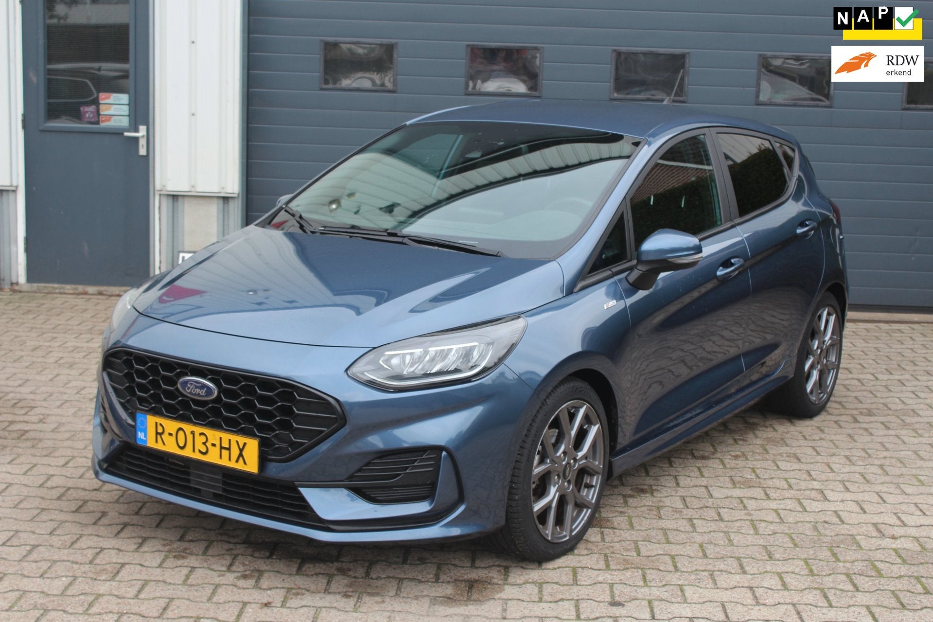 Ford Fiesta 1.0 EcoBoost Hybrid ST-Line X Automaat., 125 pk, Euro 6, Blauw, Origineel Nederlands