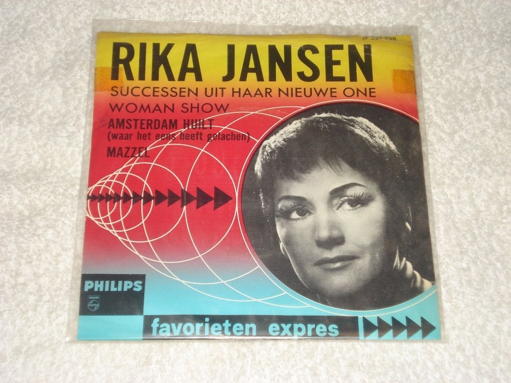 Rika Jansen   Amsterdam Huilt / Mazzel   Favorieten Expres, Fotohoes, Ophalen of Verzenden, Zo goed als nieuw, Pop