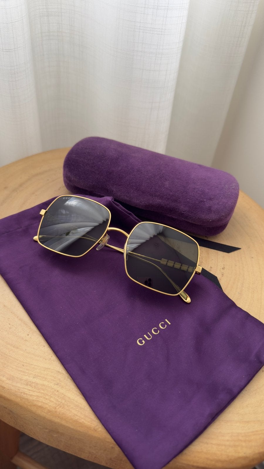 Gucci GG1434S dames zonnebril - goud - origineel, Sieraden, Tassen en Uiterlijk, Zonnebrillen en Brillen | Dames, Overige merken