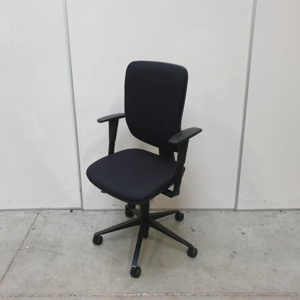 Diverse bureaustoelen voorzien van NIEUWE bekleding, Ophalen, Gebruikt, Zwart