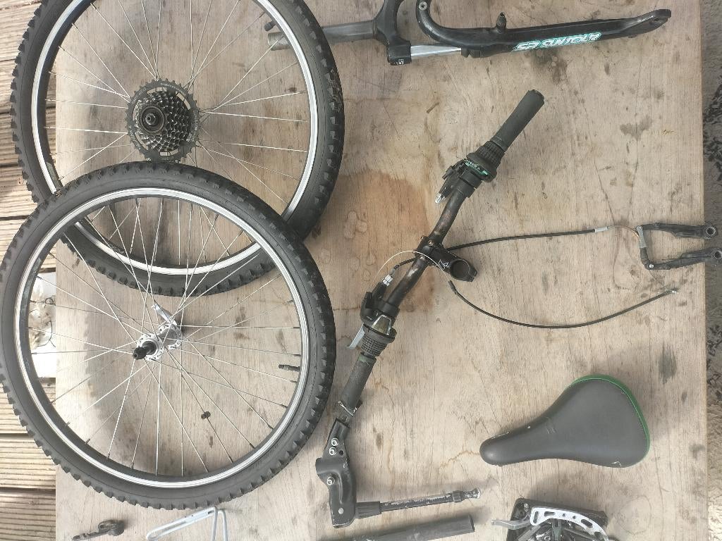 Mountainbike onderdelen, Fietsen en Brommers, Fietsen | Mountainbikes en ATB, Hardtail, Ophalen, Gebruikt, Overige merken