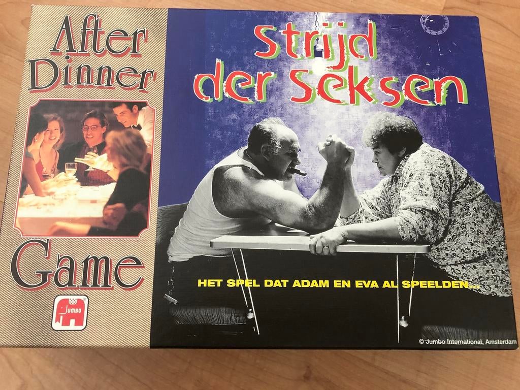 Spel: strijd der seksen, Hobby en Vrije tijd, Gezelschapsspellen | Bordspellen, Vijf spelers of meer, Ophalen of Verzenden, Zo goed als nieuw