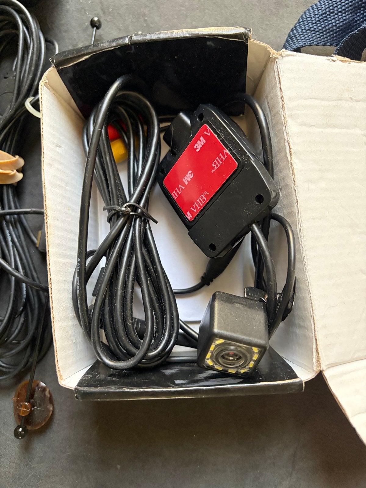Achteruitrijcamera met kabels en 3M VHB bevestiging, Ophalen of Verzenden, Zo goed als nieuw