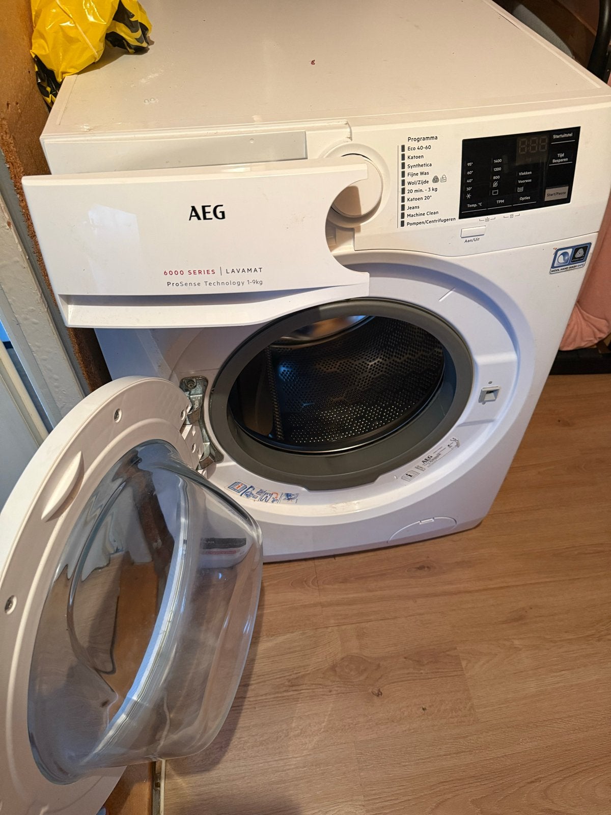 AEG Lavamat 8kg Wasmachine - ProSense Technologie, Ophalen, 1200 tot 1600 toeren, Gebruikt, 8 tot 10 kg