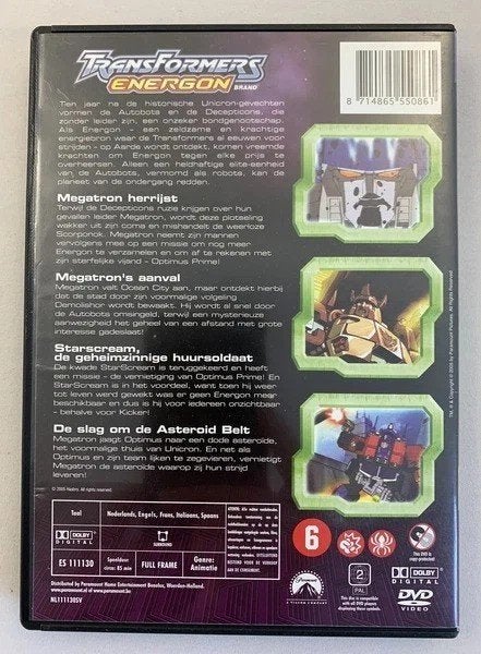 Transformers Energon The Return Of Megatron DVD 2004 Anime, Verzamelen, Transformers, Coolsingel 104, 3011 AG Rotterdam, Netherlands