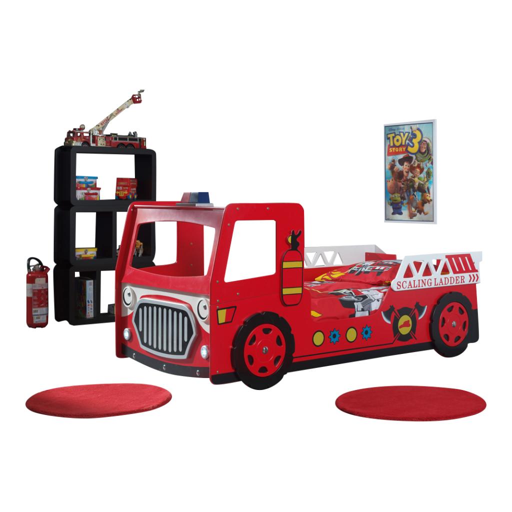Fire Truck brandweerbed - 90x200 - Rood, Kinderen en Baby's, Kinderkamer | Bedden, Niet ingevuld, Niet ingevuld, Niet ingevuld
