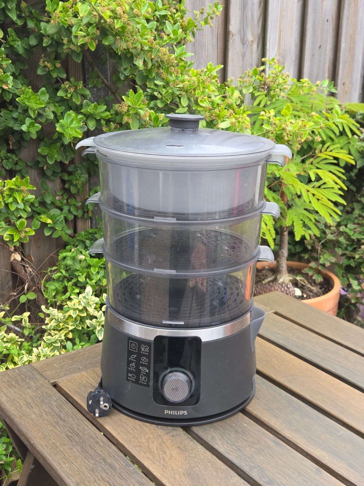 Philips Stoomkoker - Gezond en Gemakkelijk Koken, Ophalen of Verzenden, Zo goed als nieuw, Stoomreiniger