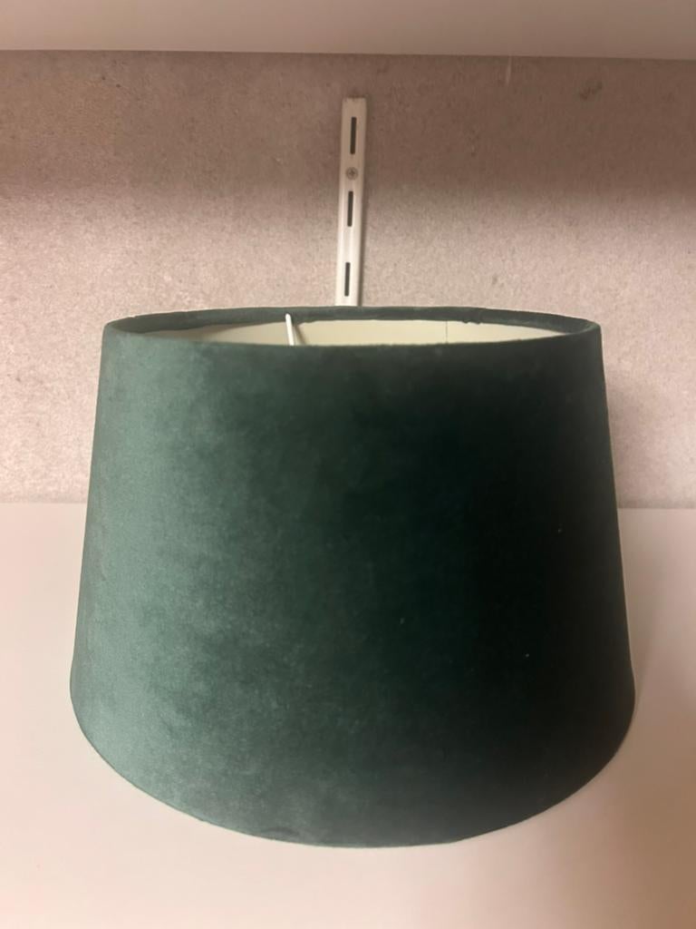 Groene lampenkap, Huis en Inrichting, Lampen | Lampenkappen, Rond, Ophalen of Verzenden, Zo goed als nieuw, Minder dan 25 cm