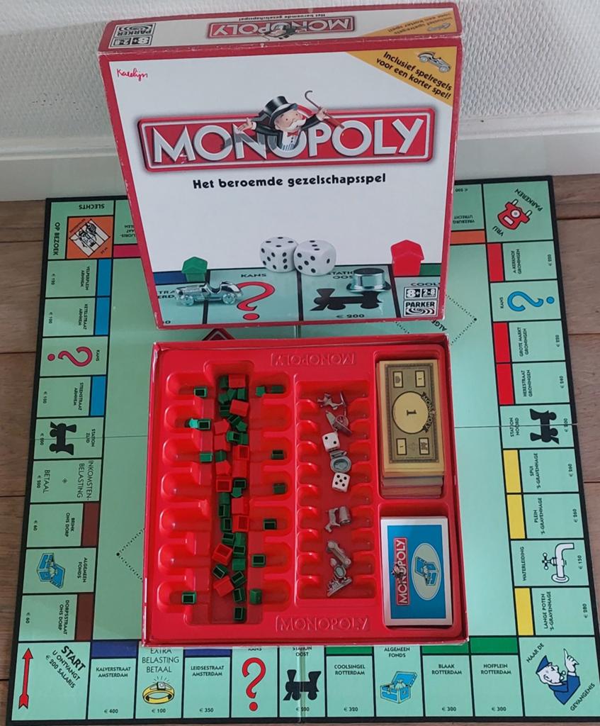 Monopoly: Het beroemde gezelschapsspel, Vijf spelers of meer, Ophalen of Verzenden, Zo goed als nieuw, Parker