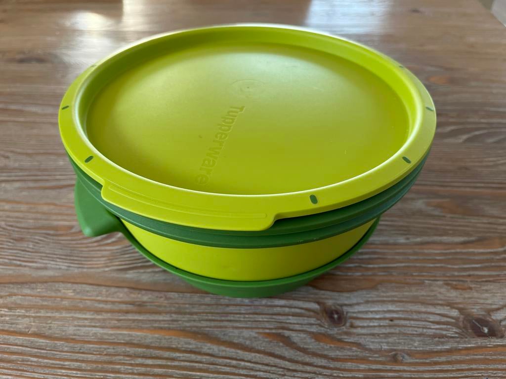 Tupperware Micro Gourmet Stoompan Groen, Ophalen of Verzenden, Zo goed als nieuw, Groen, Overige typen