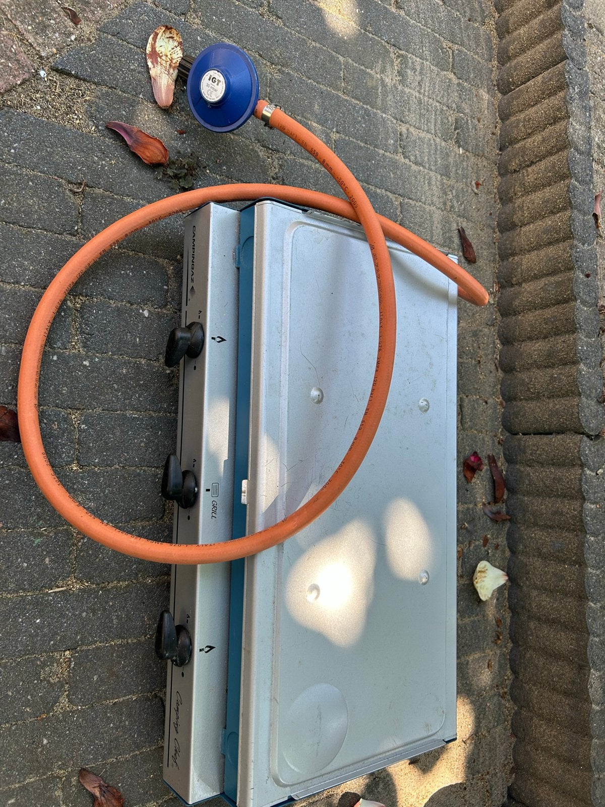 Campingaz Camping Chef kooktoestel met grill en gasfles, Ophalen