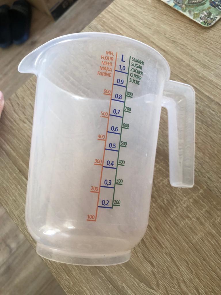 Kunststof Maatbeker 1 Liter - Handig Keukenhulpje, IKEA, Kunststof, Ophalen of Verzenden, Wit