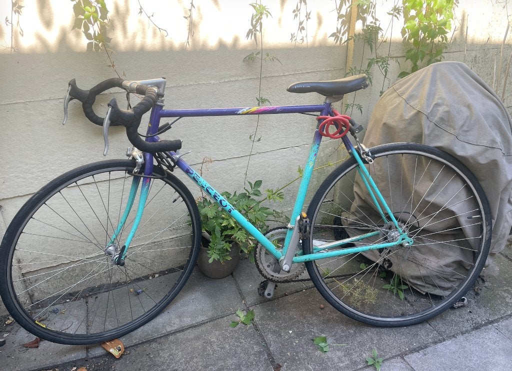 Peugeot Izoard vintage racefiets, 28 inch, Gebruikt, Velgrem, 53 tot 57 cm